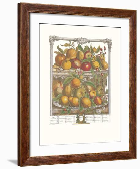 Twelve Months of Fruits, 1732, April-Robert Furber-Framed Art Print