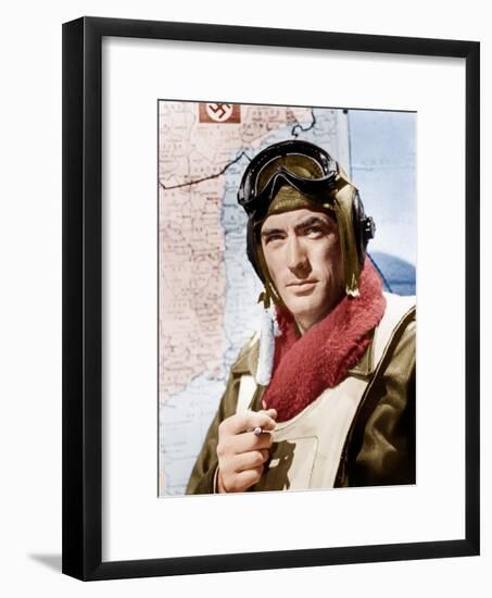 TWELVE O'CLOCK HIGH, Gregory Peck, 1949.-null-Framed Photo