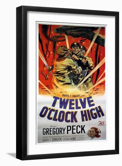 Twelve O'Clock High, Gregory Peck, 1949-null-Framed Art Print