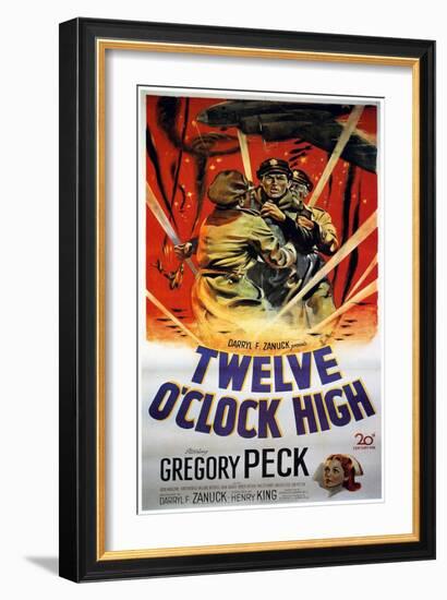 Twelve O'Clock High, Gregory Peck, 1949-null-Framed Art Print