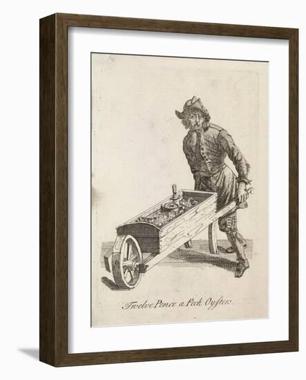 Twelve Pence a Peck Oysters, Cries of London, C1688-Marcellus Laroon-Framed Giclee Print