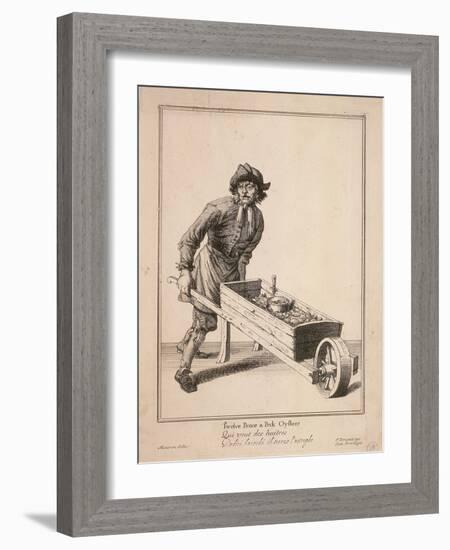 Twelve Pence a Peck Oysters, Cries of London-Pierce Tempest-Framed Giclee Print