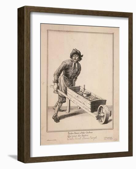 Twelve Pence a Peck Oysters, Cries of London-Pierce Tempest-Framed Giclee Print