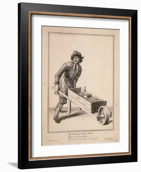 Twelve Pence a Peck Oysters, Cries of London-Pierce Tempest-Framed Giclee Print