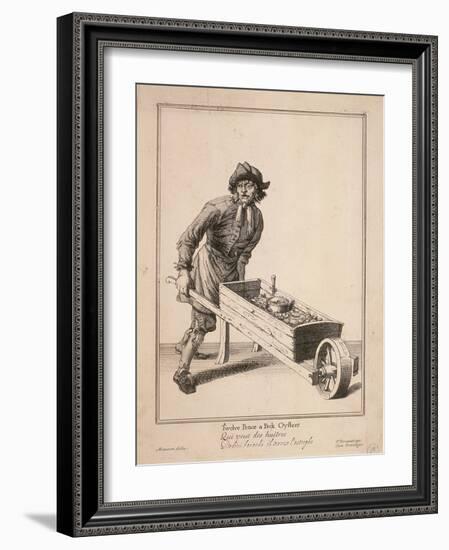 Twelve Pence a Peck Oysters, Cries of London-Pierce Tempest-Framed Giclee Print