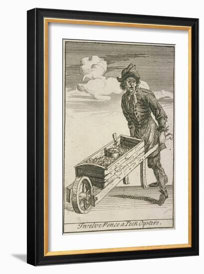 Twelve Pence a Peck Oysters, Cries of London-Marcellus Laroon-Framed Giclee Print