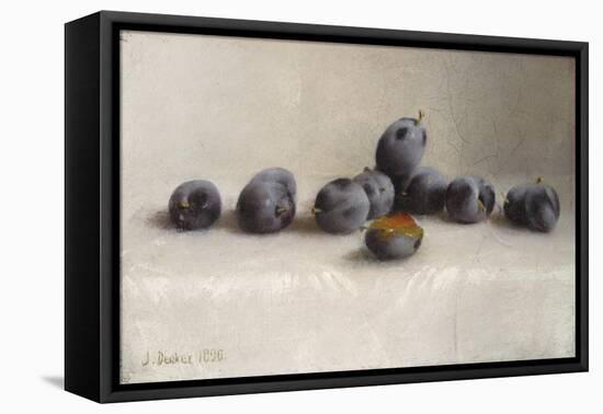 Twelve Plums, 1896-Joseph Decker-Framed Premier Image Canvas