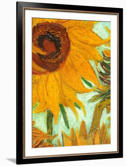 Twelve Sunflowers (detail)-Vincent van Gogh-Framed Art Print