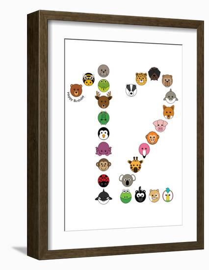 Twelve-null-Framed Art Print