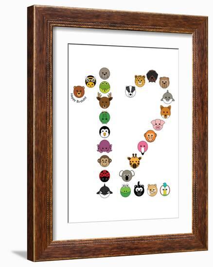 Twelve-null-Framed Art Print