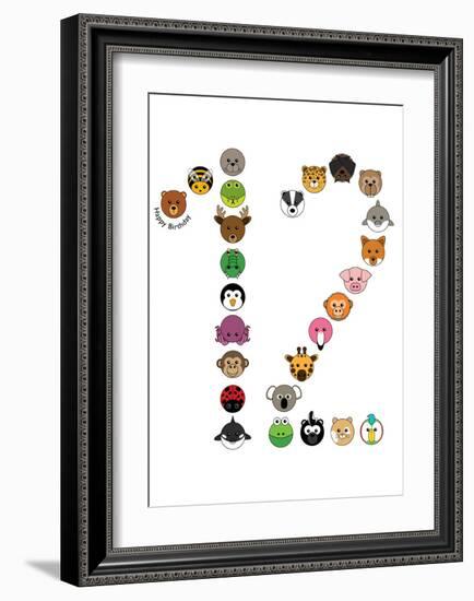 Twelve-null-Framed Art Print