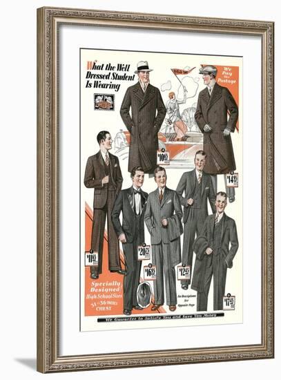 Twenties Clothes Catalog-null-Framed Art Print