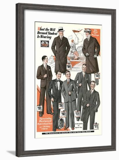 Twenties Clothes Catalog-null-Framed Art Print