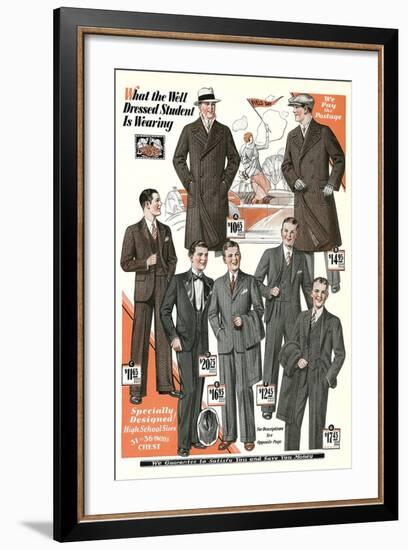 Twenties Clothes Catalog-null-Framed Art Print