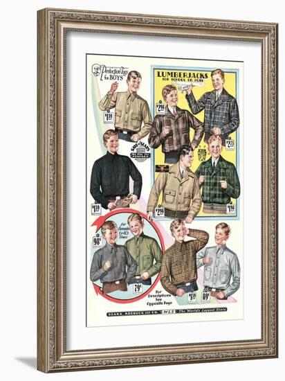 Twenties Clothes Catalog-null-Framed Art Print