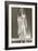 Twenties Female Mannequin Wearing Evening Gown and Fur Collar-Found Image Press-Framed Photographic Print