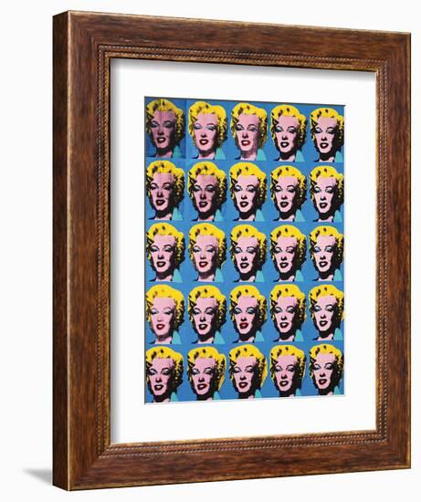 Twenty-Five Colored Marilyns, 1962-Andy Warhol-Framed Art Print