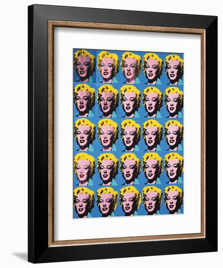 Twenty-Five Colored Marilyns, 1962-Andy Warhol-Framed Art Print