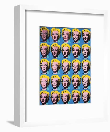 Twenty-Five Colored Marilyns, 1962-Andy Warhol-Framed Art Print