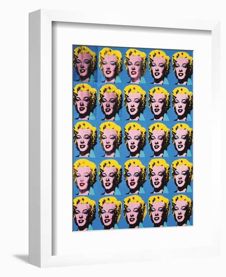 Twenty-Five Colored Marilyns, 1962-Andy Warhol-Framed Art Print