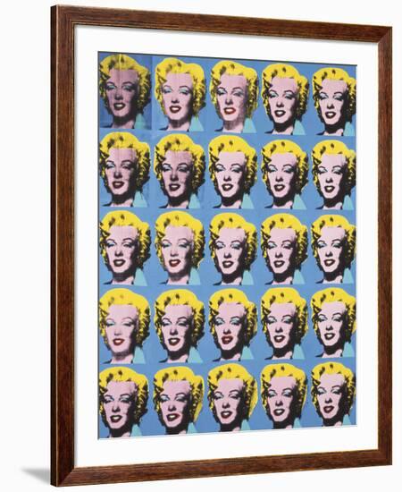 Twenty-Five Colored Marilyns, 1962-Andy Warhol-Framed Art Print