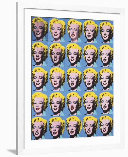 Twenty-Five Colored Marilyns, 1962-Andy Warhol-Framed Art Print