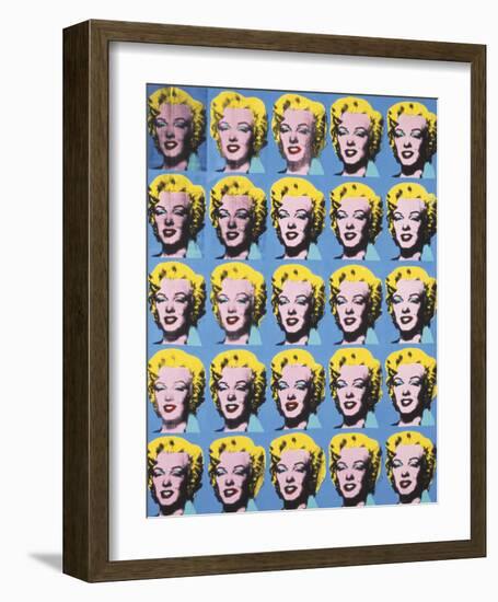 Twenty-Five Colored Marilyns, 1962-Andy Warhol-Framed Art Print