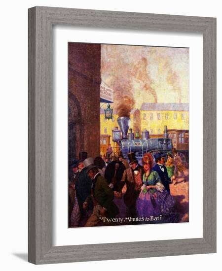 Twenty Minutes to Eat-Herbert Stitt-Framed Giclee Print