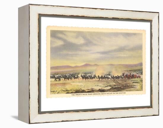 Twenty-Mule Team, Death Valley, California-null-Framed Stretched Canvas