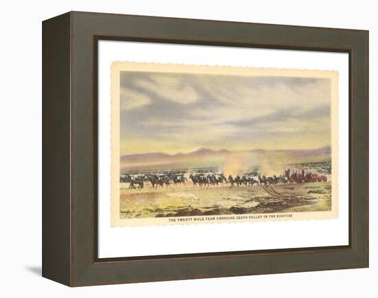 Twenty-Mule Team, Death Valley, California-null-Framed Stretched Canvas