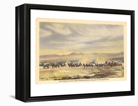 Twenty-Mule Team, Death Valley, California-null-Framed Stretched Canvas