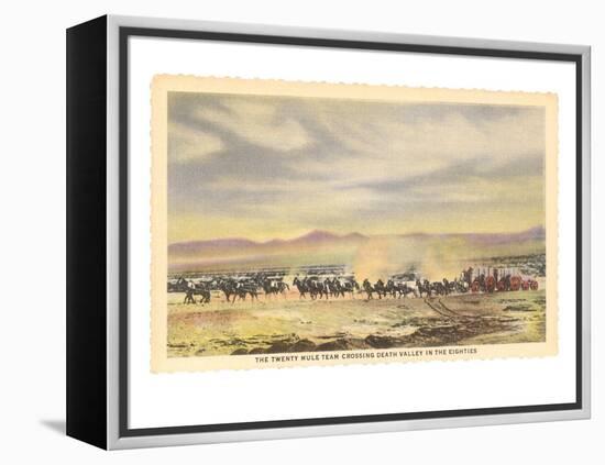 Twenty-Mule Team, Death Valley, California-null-Framed Stretched Canvas