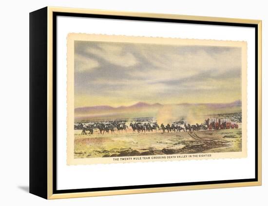 Twenty-Mule Team, Death Valley, California-null-Framed Stretched Canvas