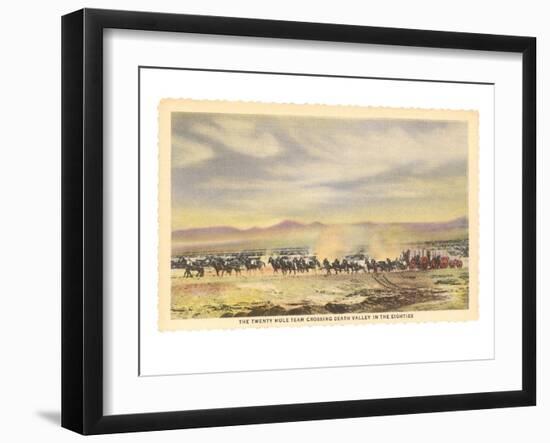 Twenty-Mule Team, Death Valley, California-null-Framed Premium Giclee Print