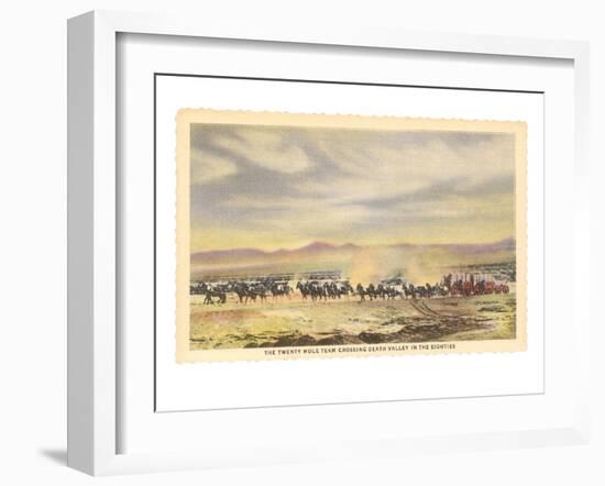 Twenty-Mule Team, Death Valley, California-null-Framed Premium Giclee Print