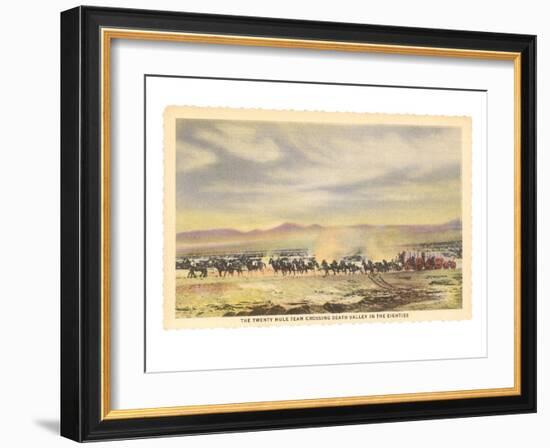 Twenty-Mule Team, Death Valley, California-null-Framed Premium Giclee Print