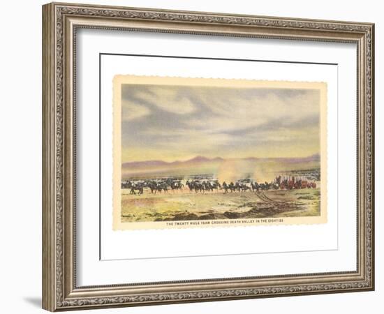 Twenty-Mule Team, Death Valley, California-null-Framed Art Print