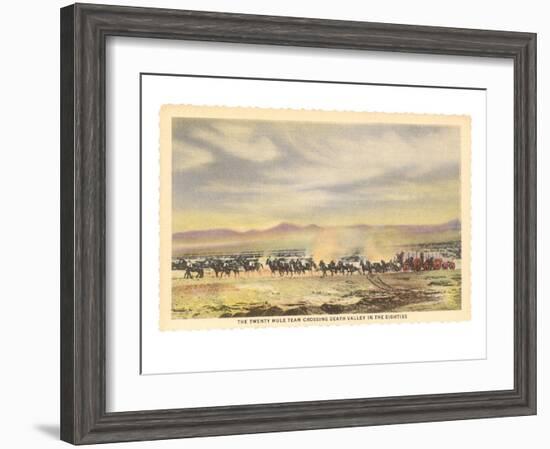 Twenty-Mule Team, Death Valley, California-null-Framed Art Print
