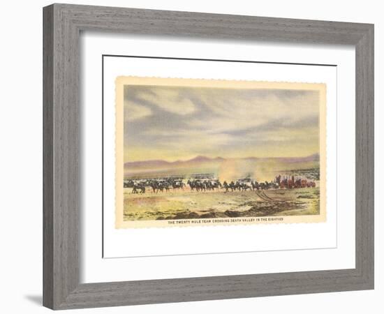 Twenty-Mule Team, Death Valley, California-null-Framed Art Print