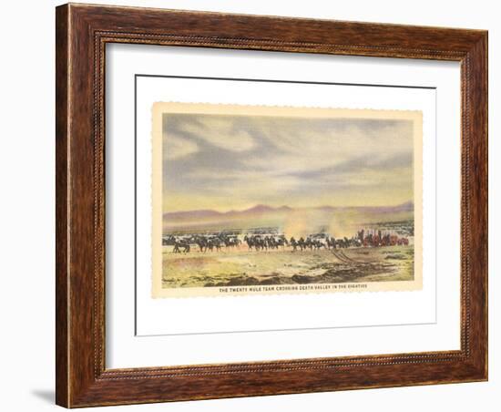 Twenty-Mule Team, Death Valley, California-null-Framed Art Print