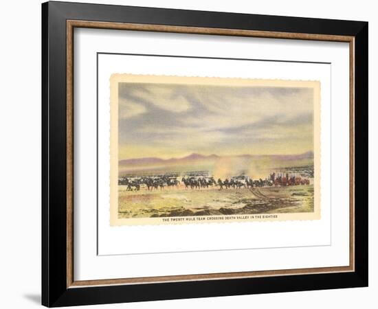 Twenty-Mule Team, Death Valley, California-null-Framed Art Print