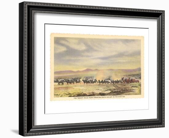 Twenty-Mule Team, Death Valley, California-null-Framed Art Print