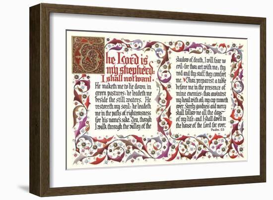 Twenty-Third Psalm-null-Framed Art Print