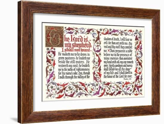 Twenty-Third Psalm-null-Framed Art Print