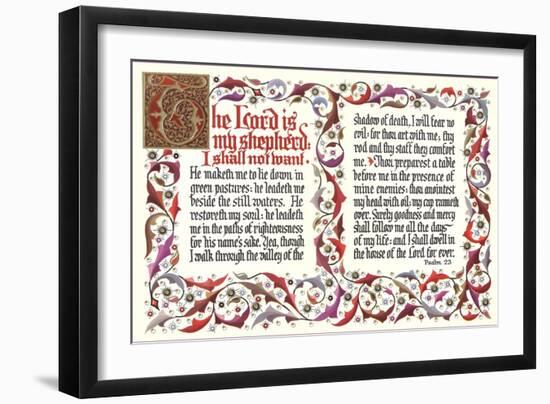 Twenty-Third Psalm-null-Framed Art Print