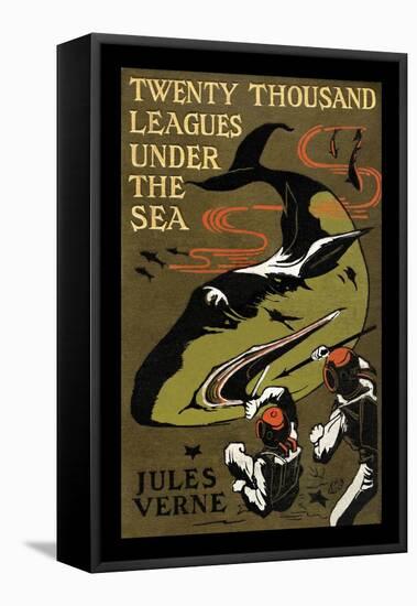 Twenty Thousand Leagues under the Sea-Jules Verne-Framed Stretched Canvas