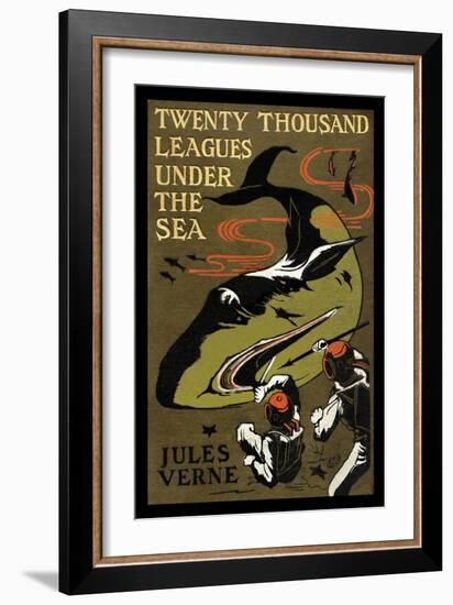 Twenty Thousand Leagues under the Sea-Jules Verne-Framed Art Print