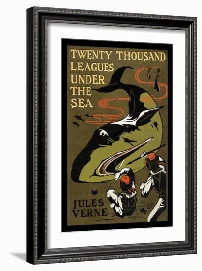 Twenty Thousand Leagues under the Sea-Jules Verne-Framed Art Print