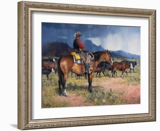 Twenty Years in the Saddle-Jack Sorenson-Framed Art Print