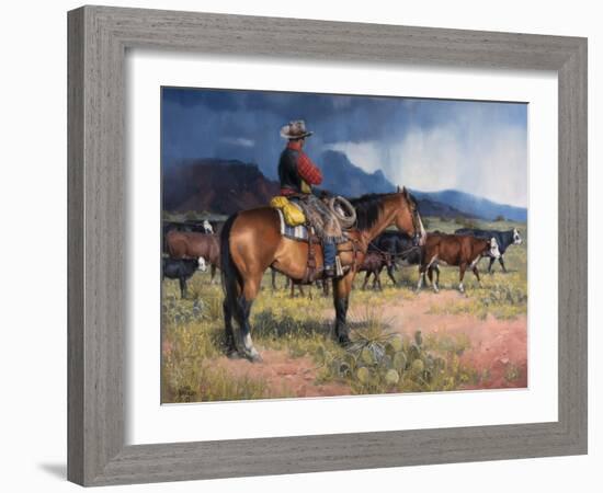 Twenty Years in the Saddle-Jack Sorenson-Framed Art Print